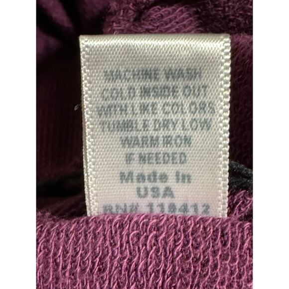 Monrow · Large · Supersoft Jogger · Plum Purple · Elastic Cuff Bottom - Picture 6 of 6